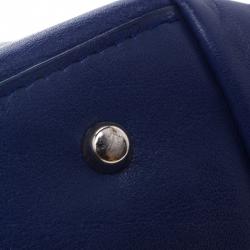 Pre Owned Furla Blue Leather Tote