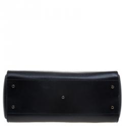 Furla Black Leather Metropolis Top Handle Bag