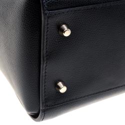 Pre Owned Furla Black Leather Metropolis Top Handle Bag