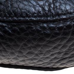 Pre Owned Furla Black Leather Club Bandouliere Crossbody Bag