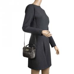 Pre Owned حقيبة كروس فورلا كاندي ميني غليتر سوداء لامعة