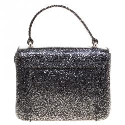 Pre Owned حقيبة كروس فورلا كاندي ميني غليتر سوداء لامعة