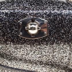 Pre Owned حقيبة كروس فورلا كاندي ميني غليتر سوداء لامعة