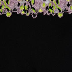 Pre Owned Giambattista Valli Black Embroidered Detail Dress M