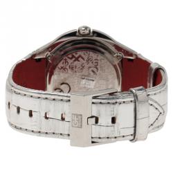 Pre Owned Gianfranco Ferre Mirror Stainless Steel 9040J Limited Edition Diamond Unisex Wristwatch 44MM