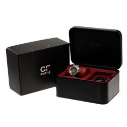 Pre Owned Gianfranco Ferre Silver-Plated Stainless Steel 9040J Limited Edition Women's Wristwatch 44MM