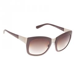 Pre Owned Giorgio Armani Brown Square Sunglasses