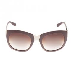 Pre Owned Giorgio Armani Brown Square Sunglasses