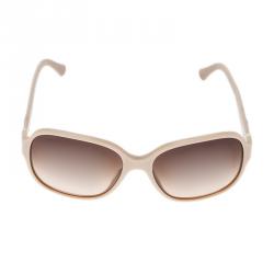 Giorgio Armani Cream 8020 Oversized Square Sunglasses