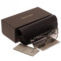 Pre Owned Giorgio Armani Grey Gradient AR8019 Square Sunglasses