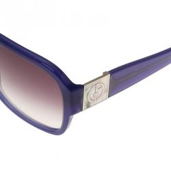 Pre Owned Giorgio Armani Blue 8022 Square Sunglasses