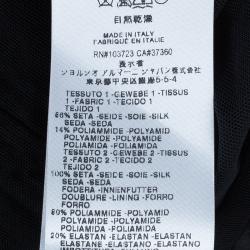 Pre Owned فستان كوكتيل جورجيو أرماني مزخرف شوارفسكي بطيات M