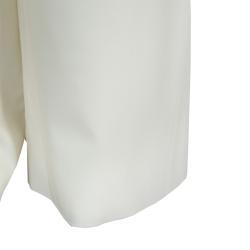 Pre Owned Giorgio Armani Cream Wide-leg Trousers S