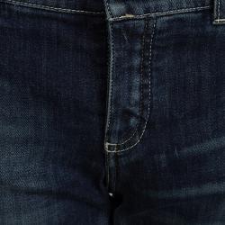 Pre Owned Giorgio Armani Indigo Denim Faded Effect Straight Fit Jeans M