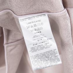 Pre Owned Giorgio Armani Blush Pink Oversized Short Sleeve Top M