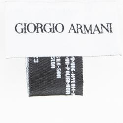 Pre Owned Giorgio Armani White Floral Lace Bolero Shrug M