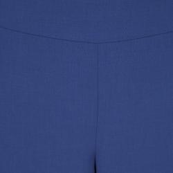 Pre Owned Giorgio Armani Super 150s Blue Wool Wide Leg Pants M