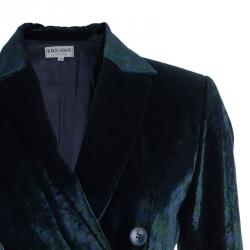 Pre Owned Armani Vintage Velvet Tricolor Blazer M