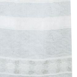 Pre Owned Giorgio Armani White Gray Organza Maxi Skirt S