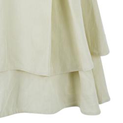 Pre Owned Giorgio Armani Off-white Flare Dress M