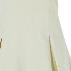 Pre Owned Giorgio Armani Off-white Flare Dress M