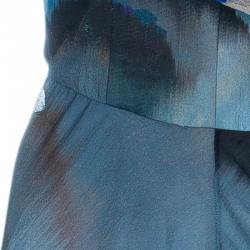 Pre Owned Giorgio Armani Multicolor Silk Maxi Dress S