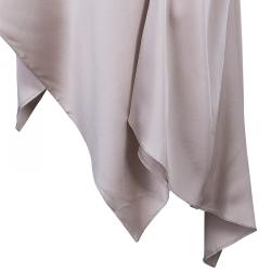 Pre Owned Giorgio Armani Ivory Silk Bias Cut Skirt L