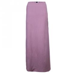 Giorgio Armani Lavender Crepe Maxi Skirt L