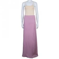 Giorgio Armani Lavender Crepe Maxi Skirt L