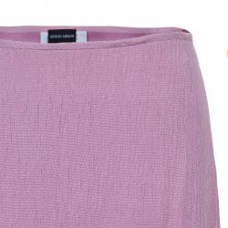 Giorgio Armani Lavender Crepe Maxi Skirt L