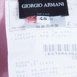 Giorgio Armani Lavender Crepe Maxi Skirt L