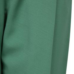 Pre Owned Giorgio Armani Green Tapered Trouser S