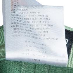 Pre Owned Giorgio Armani Green Tapered Trouser S