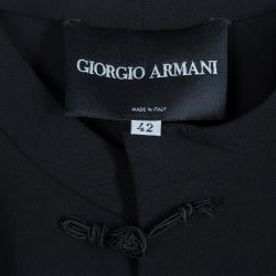 Giorgio Armani Black Mandarin Jacket M