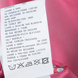 Pre Owned Giorgio Armani Pink Belted Silk Coat S