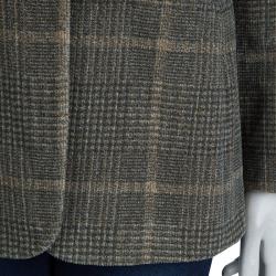Pre Owned Giorgio Armani Multicolor Plaid Wool Blazer M