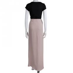 Pre Owned Giorgio Armani Pastel Pink Maxi Skirt M