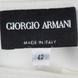 Giorgio Armani Off White Button Down Long Sleeve Shirt M