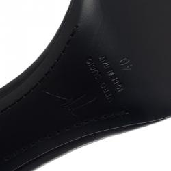 Pre Owned Giuseppe Zanotti Black Leather Ankle Strap Sandals Size 40