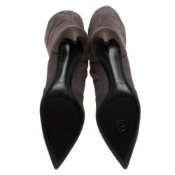 Pre Owned بوت للركبة جوسيبي زانوتي سويدي بيج مقاس 40