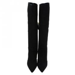 مملو كة مسبقًا حذاء بوت للركبة جوسيبي زانوتي سويدي أسود مقاس 37