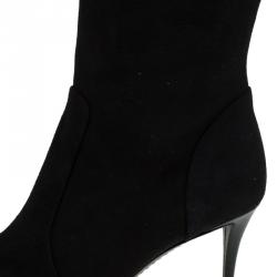 مملوكة مسبقًا حذاء بوت للركبة جوسيبي زانوتي سويدي أسود مقاس 37