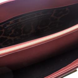 Giuseppe Zanotti Red Leather Angelina Top Handle Bag