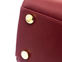 Giuseppe Zanotti Red Leather Angelina Top Handle Bag