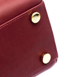 Giuseppe Zanotti Red Leather Angelina Top Handle Bag