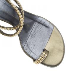 مملوكة مسبقًا صندل جوسيبي زانوتي برونزي مرصعة بحلقة للأصبع و نعل روكي مقاس 37