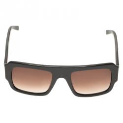 Givenchy Brown SGV686 Rectangle Sunglasses