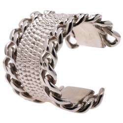 Givenchy Armadillo Silver Tone Cuff Bracelet