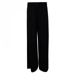 Givenchy Black High Waist Wide Leg Trousers M