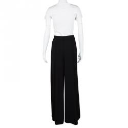 Givenchy Black High Waist Wide Leg Trousers M